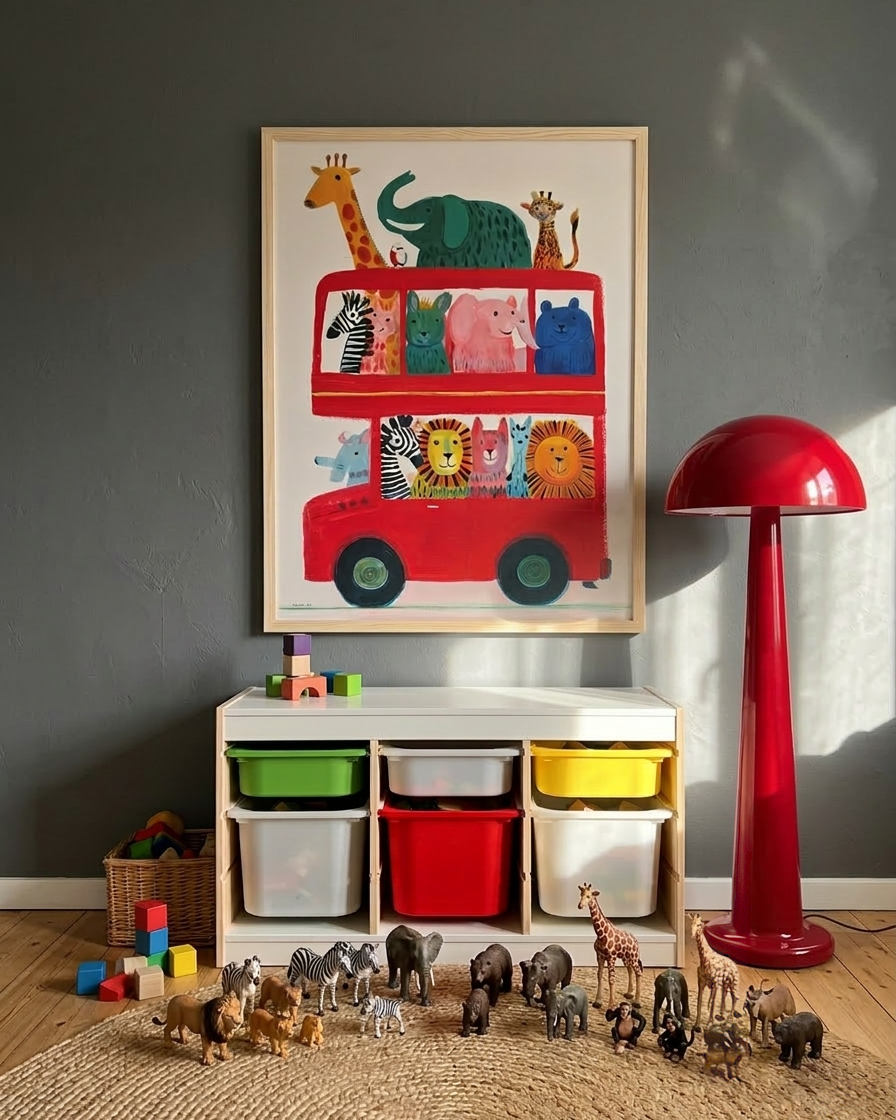 The School Bus Çerçeveli Poster