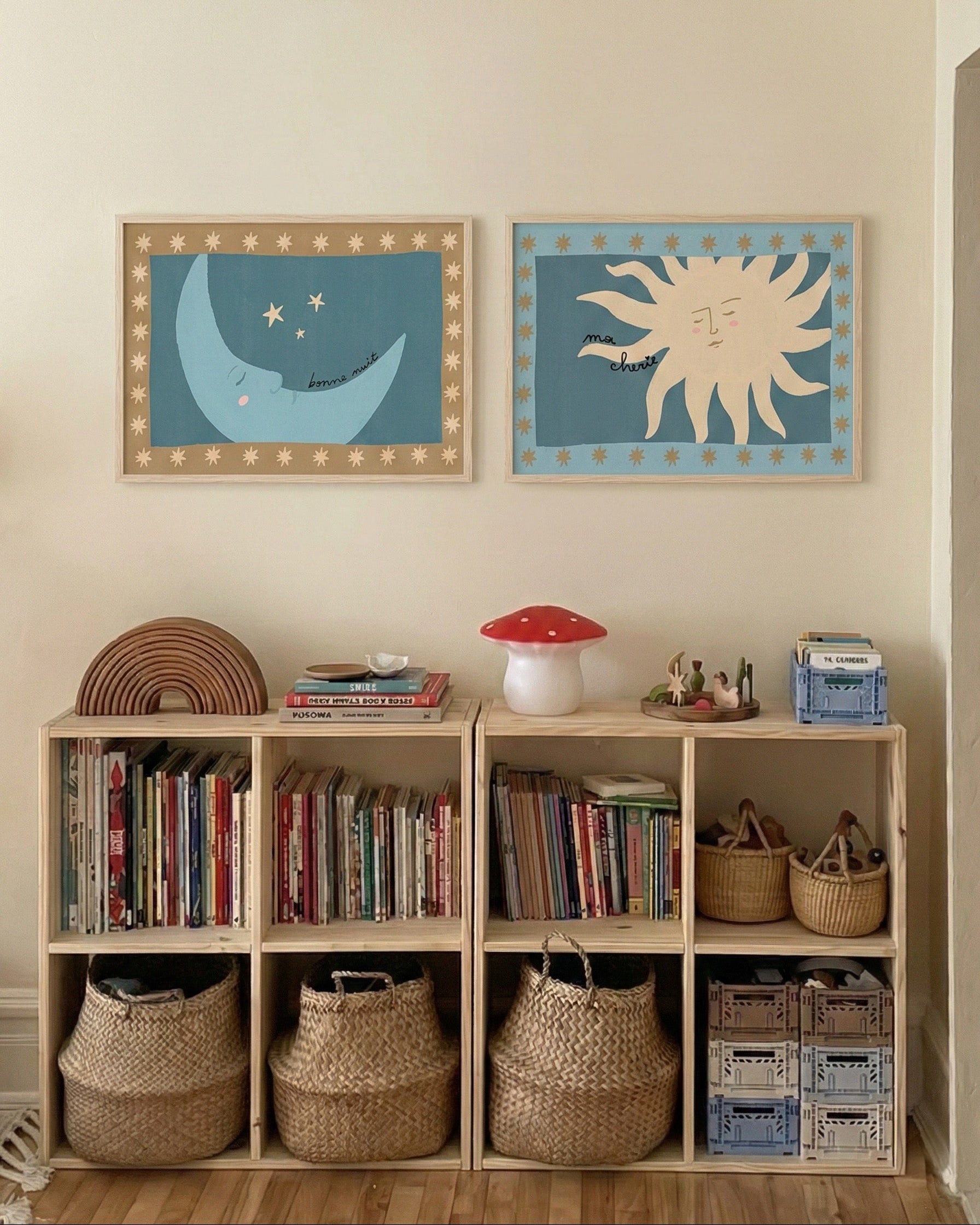 Bonne Nuit Ma Cherie Çerçeveli Poster Seti