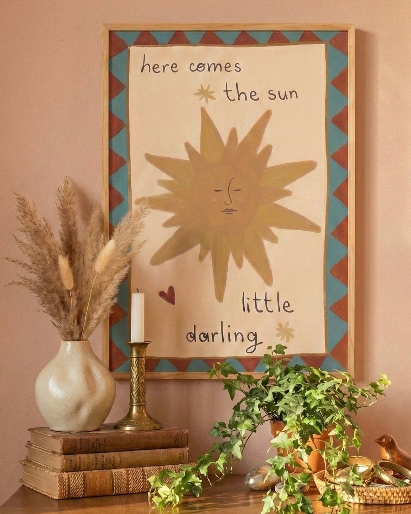 Here Comes The Sun Çerçeveli Poster