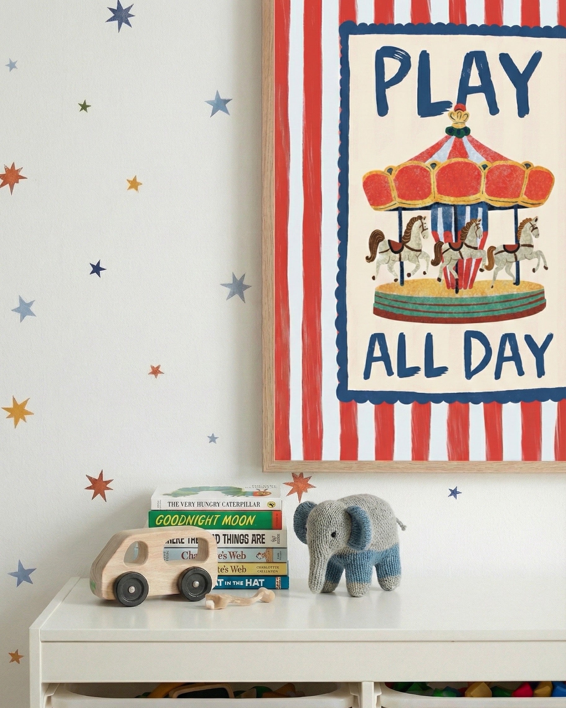 Play All Day Çerçeveli Poster