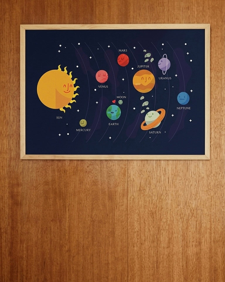The Happy Cosmos Çerçeveli Poster
