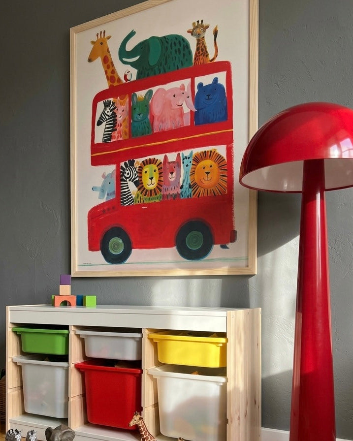 The School Bus Çerçeveli Poster