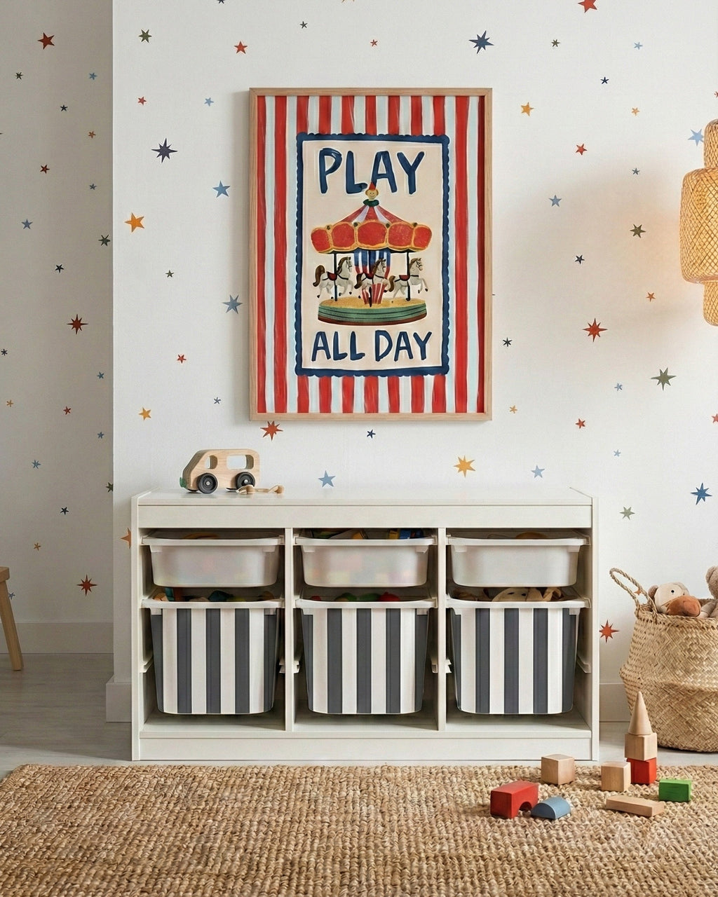 Play All Day Çerçeveli Poster