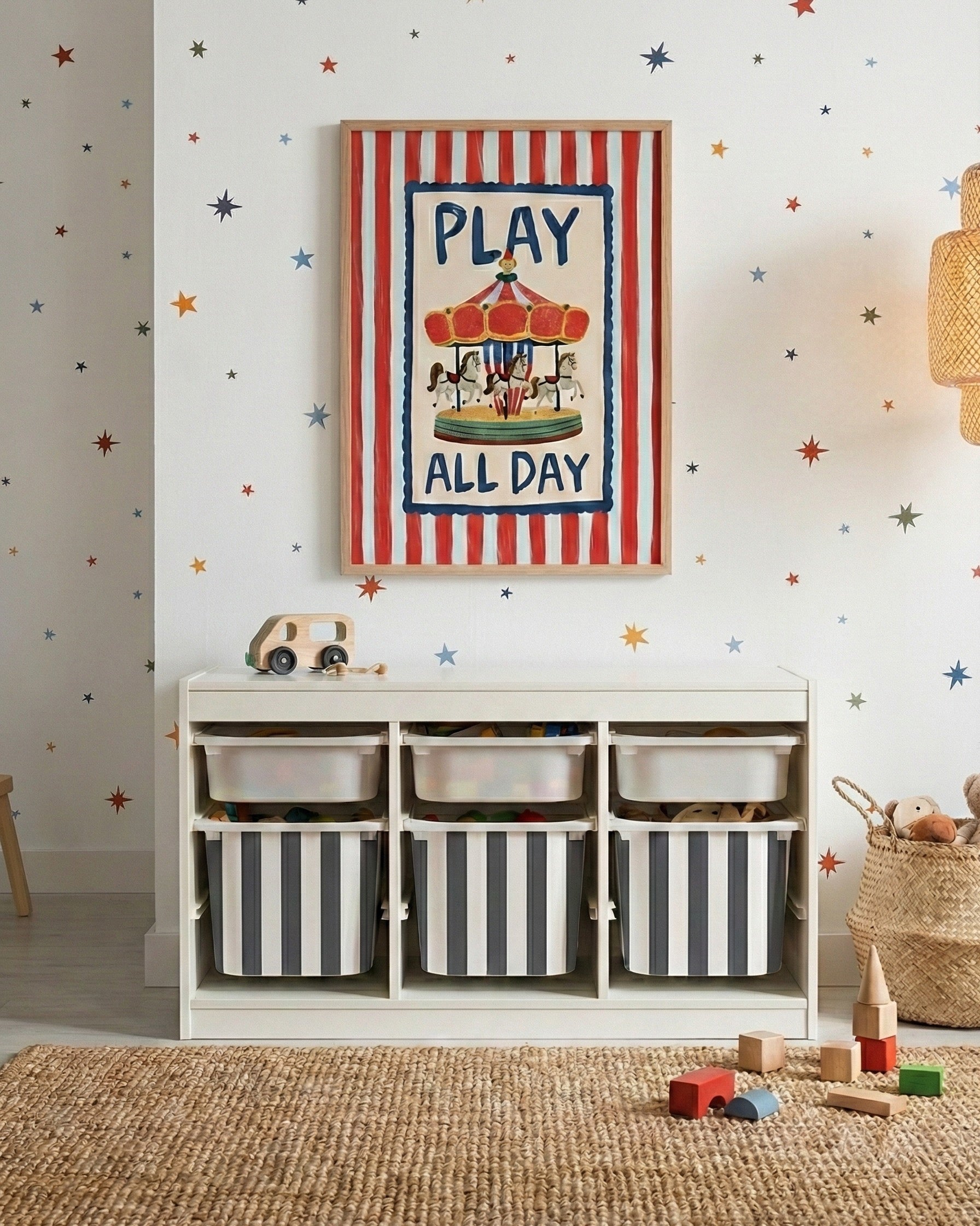 Play All Day Çerçeveli Poster