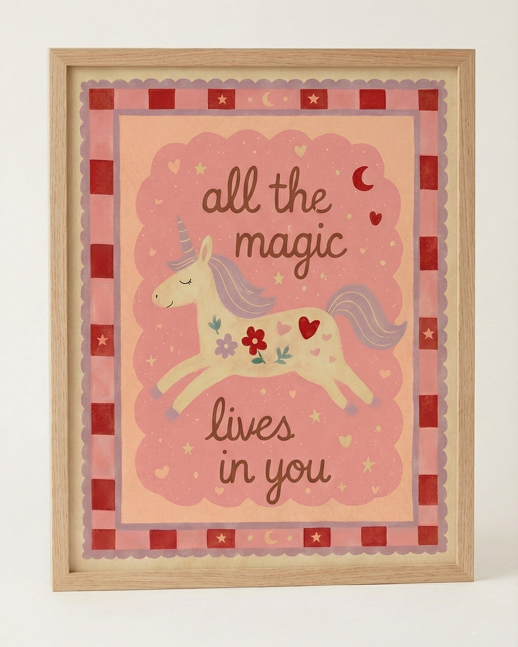 Unicorn Çerçeveli Poster