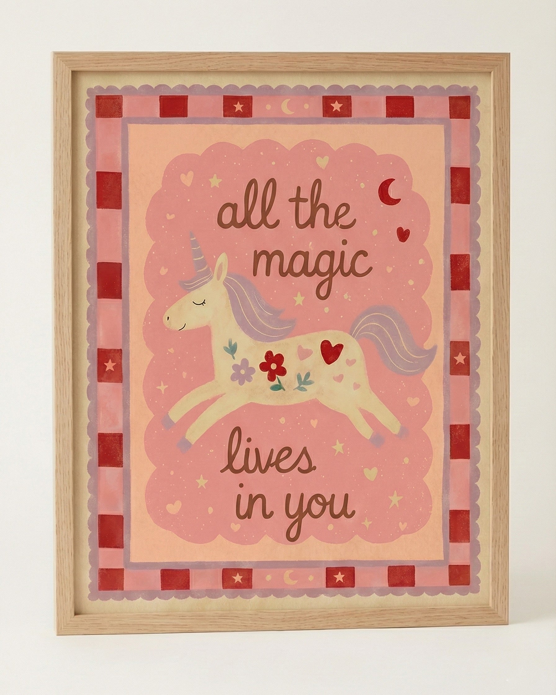 Unicorn Çerçeveli Poster