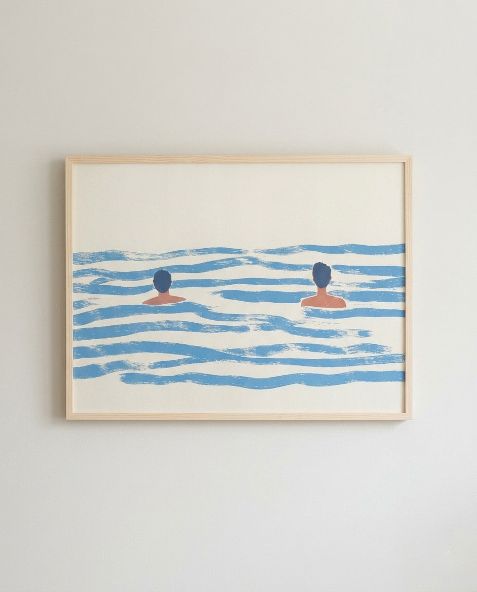 The Bathers Çerçeveli Poster
