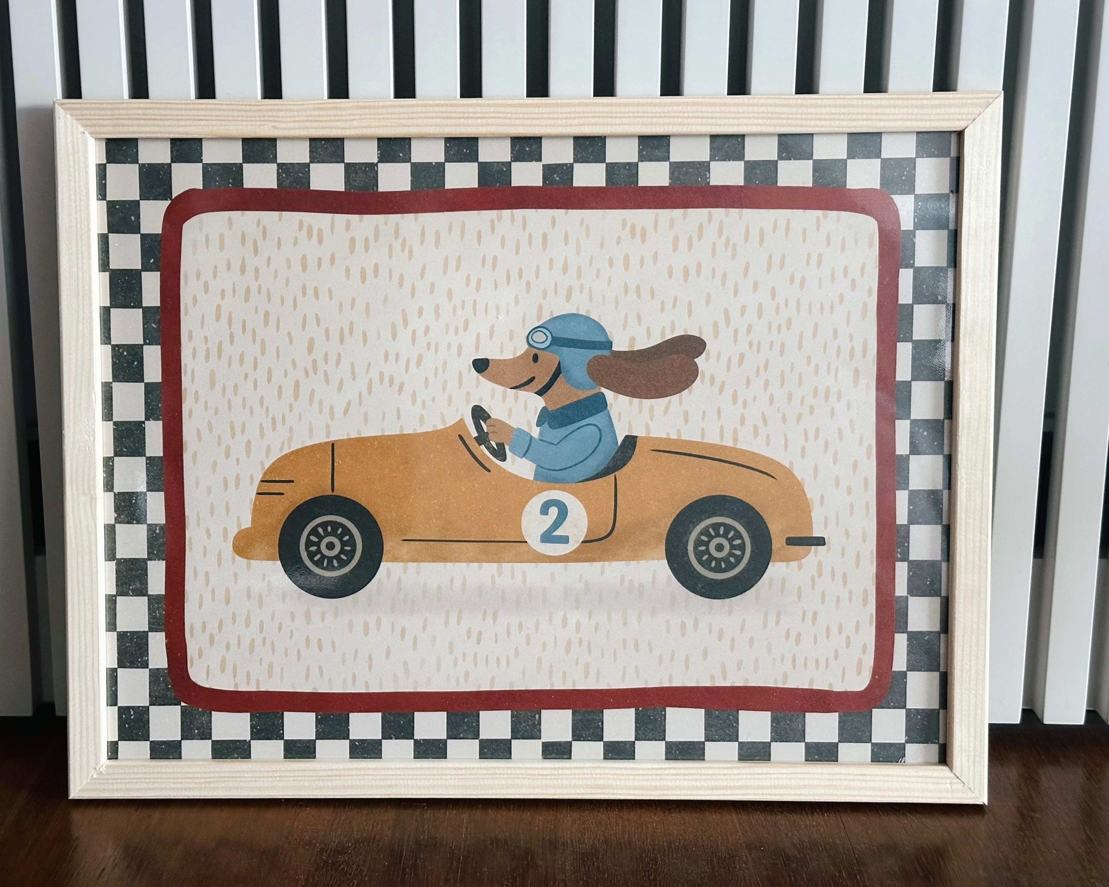 Racing Car Çerçeveli Poster