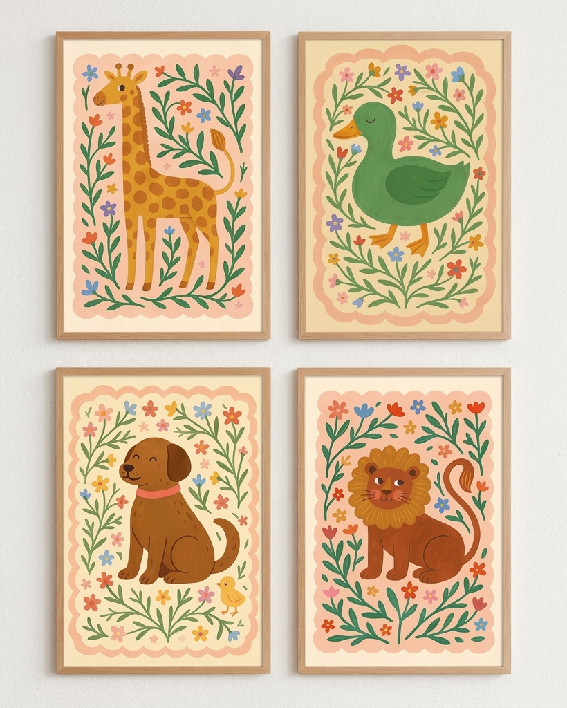 Bohemian Beasties Çerçeveli Poster Seti