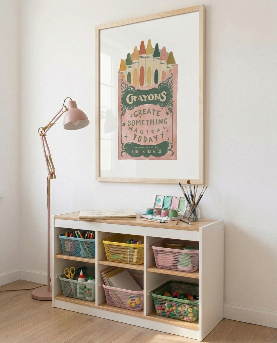Magical Crayon Box Çerçeveli Poster
