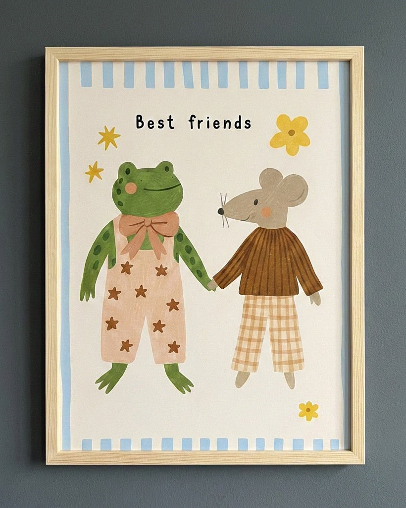 Best Friends Çerçeveli Poster