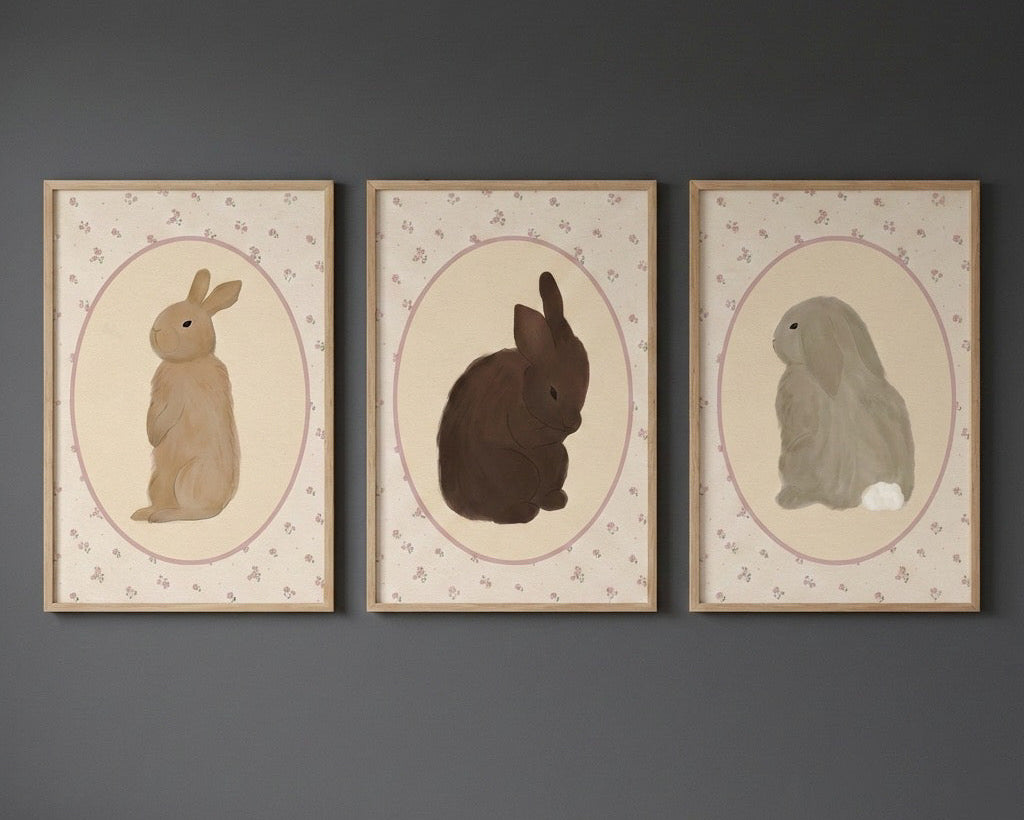 The Cotton Tail Club Çerçeveli Poster Seti