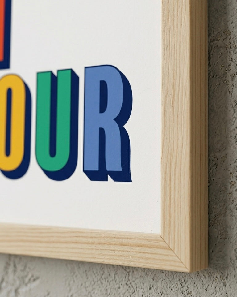 Bonjour Mon Amour Çerçeveli Poster