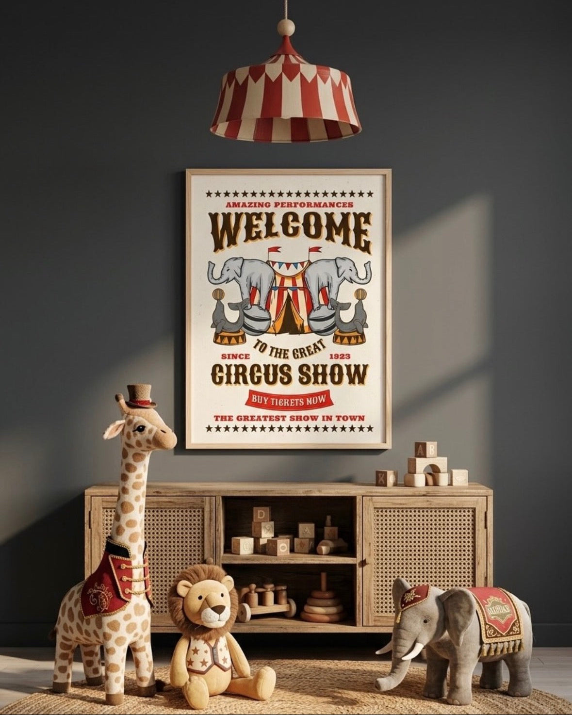 Circus Show Çerçeveli Poster