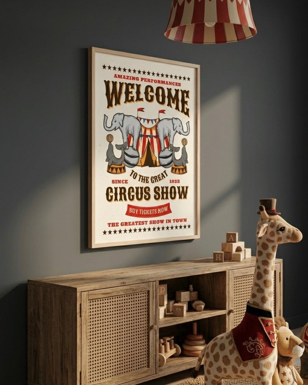 Circus Show Çerçeveli Poster