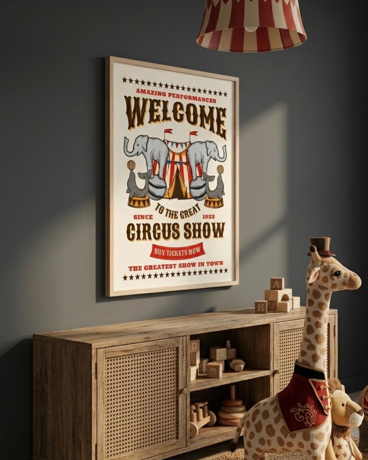 Circus Show Çerçeveli Poster