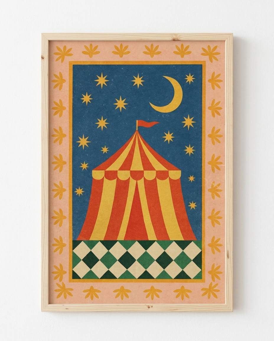 Circus Of Wonder Çerçeveli Poster Seti